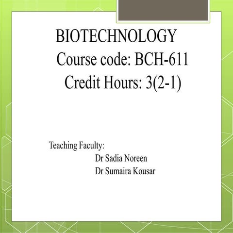 Lecture 4 Health biotechnology