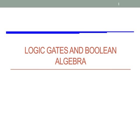 Lecture4_Logic gates.ppt for semester one year ones