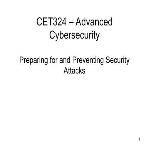 Lecture 4  presentation of cyber security