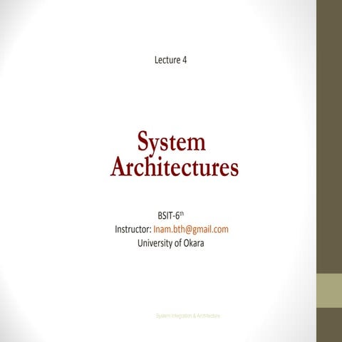 Software Architecture | PPT