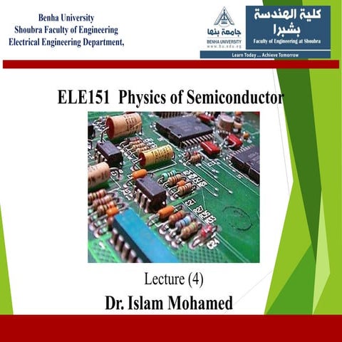 Special Diodes zener, led, photodiode and varactors