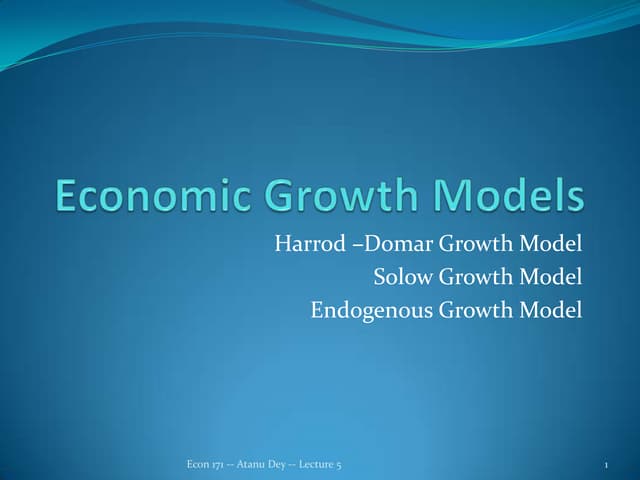Lecture 5 of Econ171