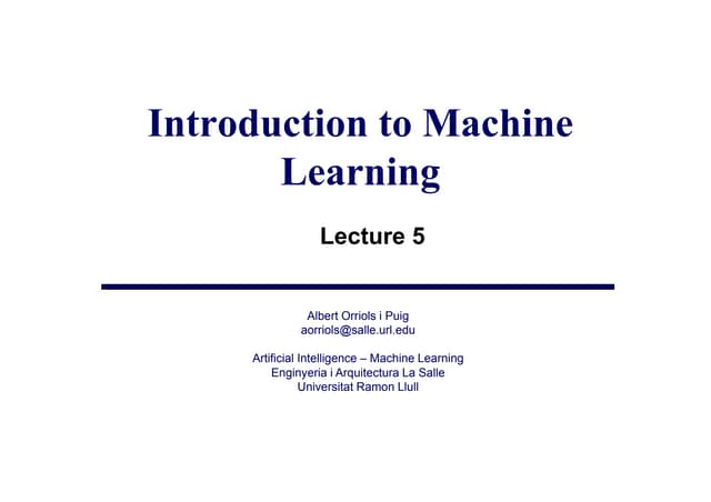 Lecture5 - C4.5