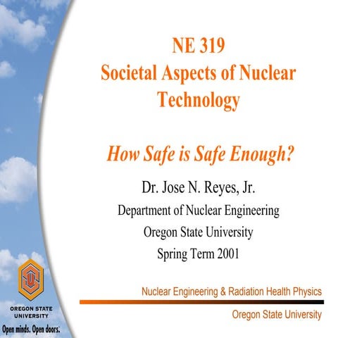 Lecture 5-Societal Aspects of Nuclear Technology