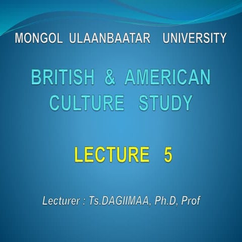 Lecture 5 of Culture study