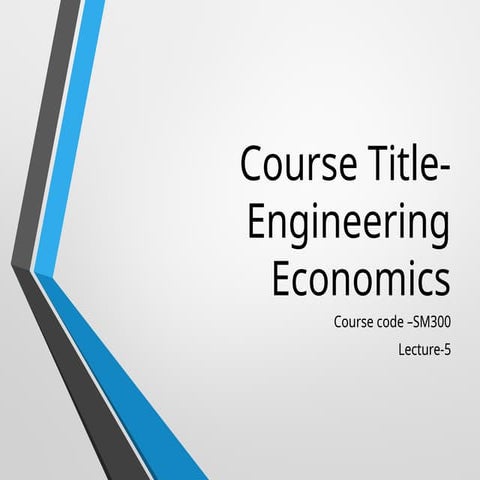 management topic engineering economics it