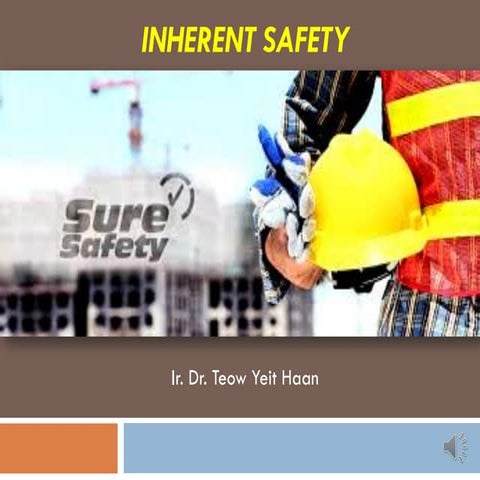 Lecture 5. Process safety inherent safetypdf | PDF