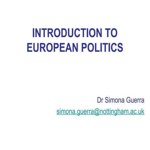 Lecture on EU Institutions including.ppt