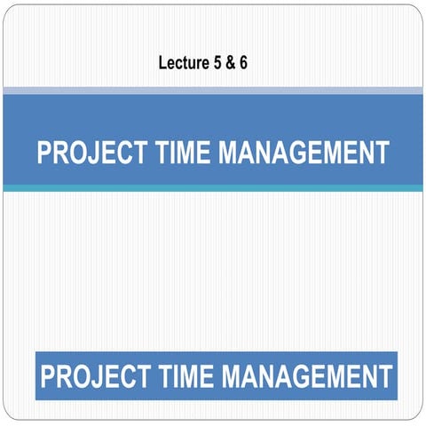  project time management