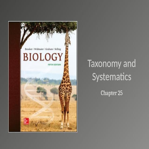 Presentation: Taxonomy  Systematics pptx