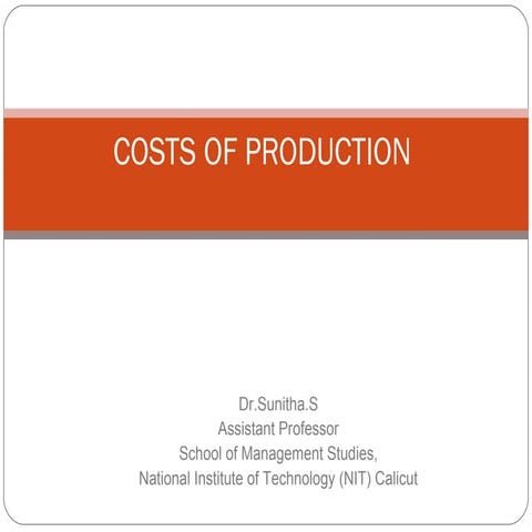 Lecture 5 cost analysis
