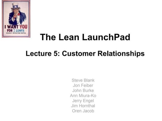 Lecture 5 customer relationships 120411