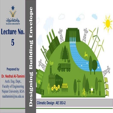 Lecture 5 designing building envelope