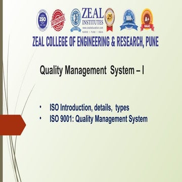 Comprehensive Overview of ISO 9001 Quality Management System and ...