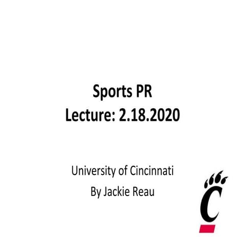 Lecture 5, media relations