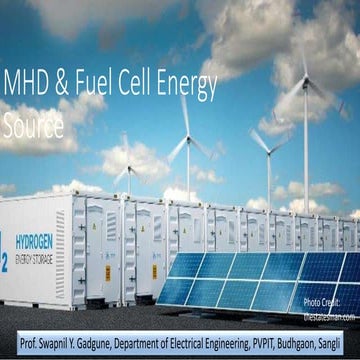 Lecture 5 MHD & Fuel Cell Energy Source