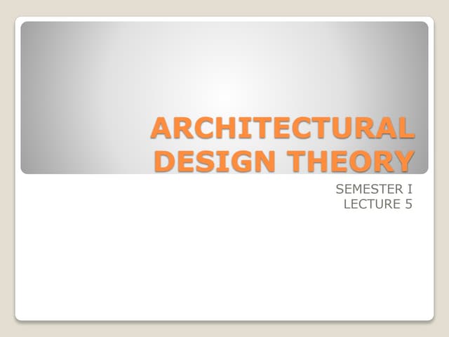 Lecture 5 space and texture