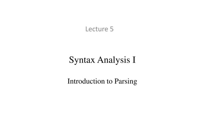 Lecture5 syntax analysis_1