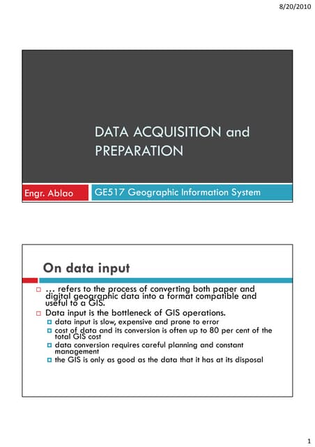 GIS- Lecture 6