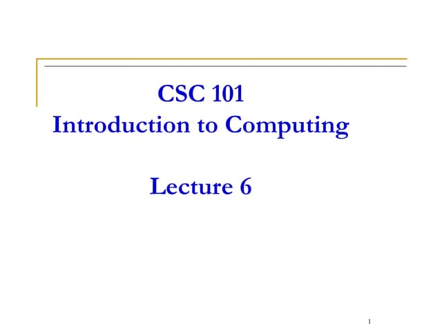 COMPUTER SCIENCEBASIC LECTURE Lecture_5.pptxlecture_6.pptx
