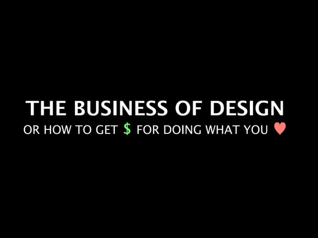 Lecture 6 - Make money doing something you Love