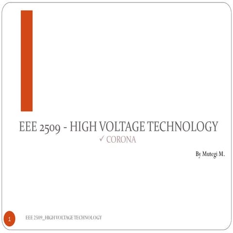 Lecture 6 - The effect of Corona effect in Power systems.pdf
