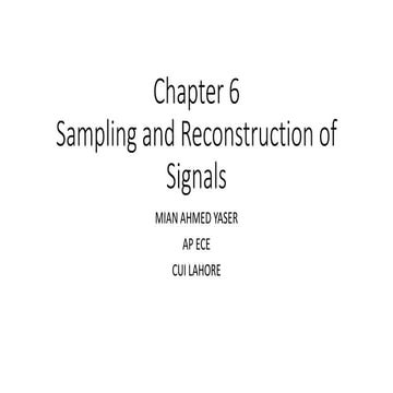 Lecture 6- Sampling and reconstruction of Signals.pptx