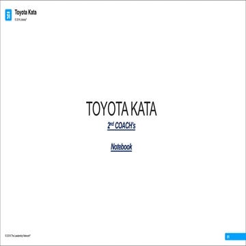Toyota KATA Overview Presentation | PPTX