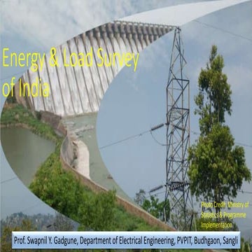 Lecture 6 Energy & Load survey of India