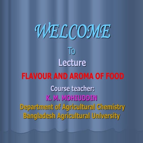 Flavour and Aroma.ppt