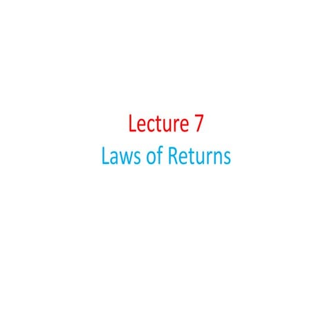 Lecture 7 | PPT