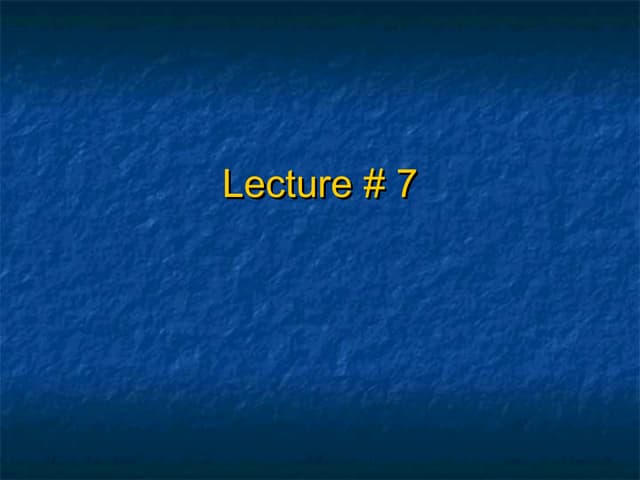 Lecture7