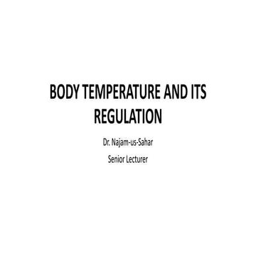 Body Temperature and Its Regulation Lecture 7.pdf