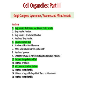 Golgi apparatus ppt (introduction structure and Function) | PPTX