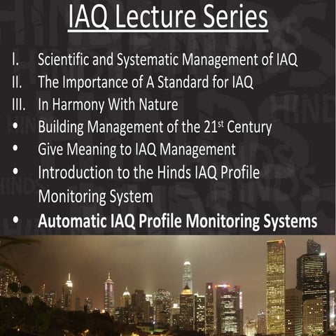 Lecture 7   Automation and IAQ Monitoring system