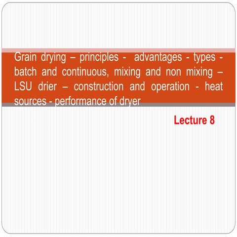 Drying theory and drying rating curve | PPTX