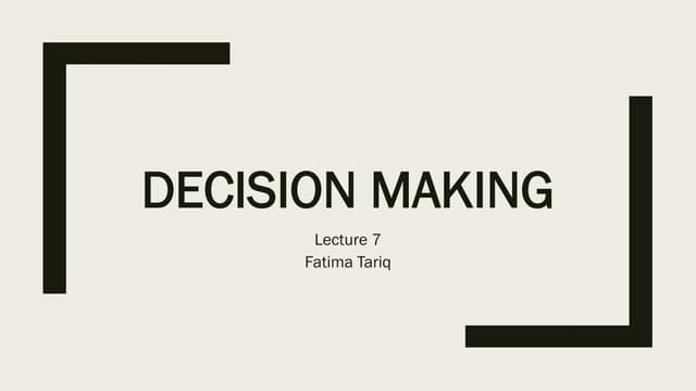 Lecture 7 IS.pdf DECison making in info sys