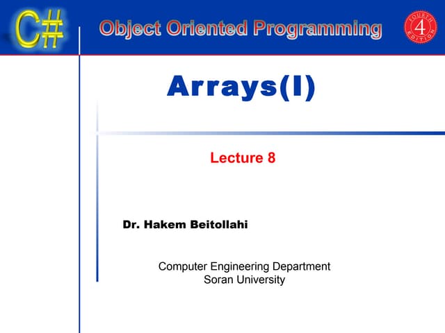 Lecture 8