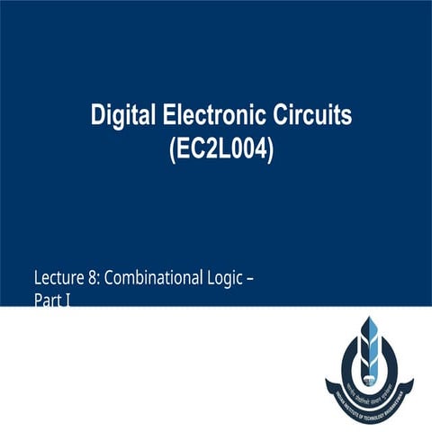 combinational circuitsand design presentation
