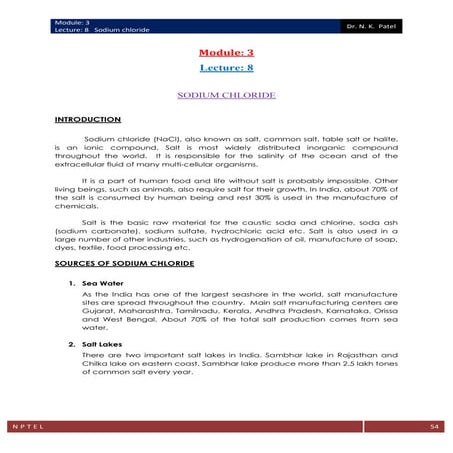 Lecture 8-Manufacturing of Sodium Chloride.pdf