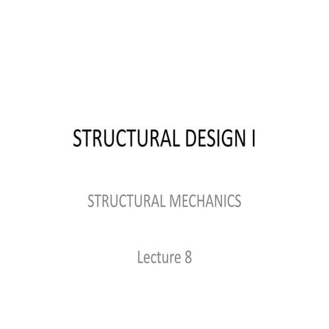 Structure Design -1(Lecture 9 bm and sf solved examples) | PPT