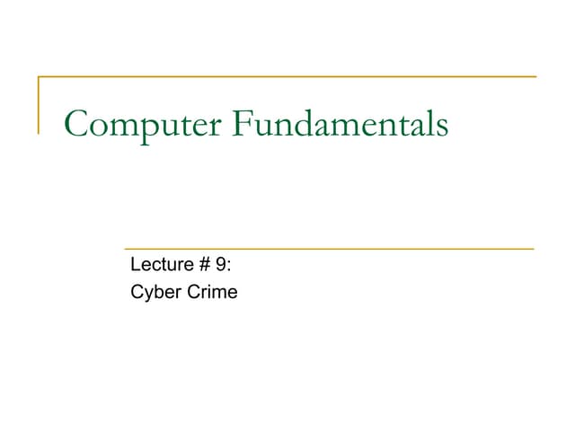 Lecture8 to identify the (Cyber Crime).ppt