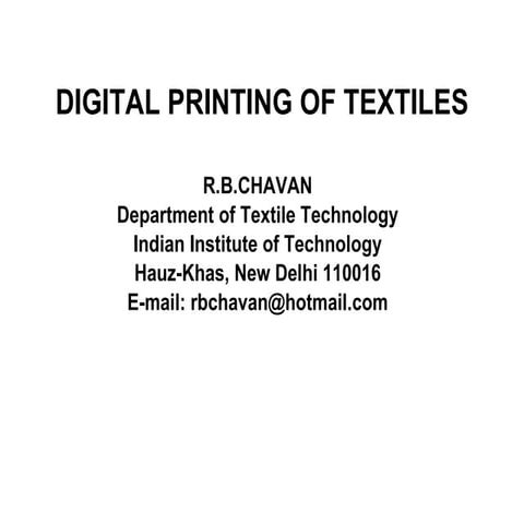 Lecture 8 digital printing of textiles (condensed)