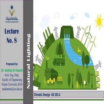 Lecture 8 natural lighting