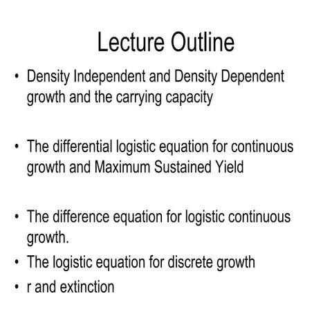 Lecture 8 populations and logistic growth (1)