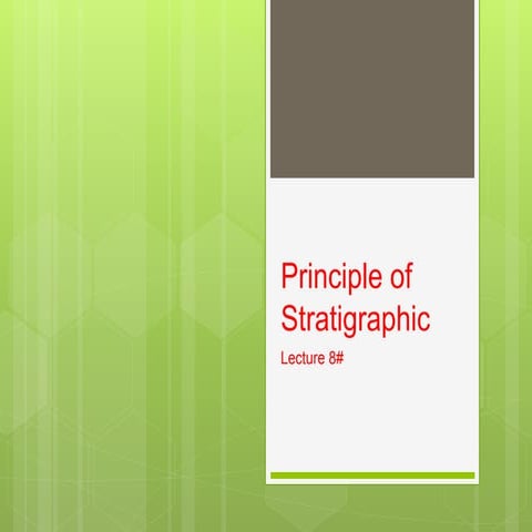 Principle of Stratigraphic