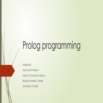 Introduction to prolog | PPT