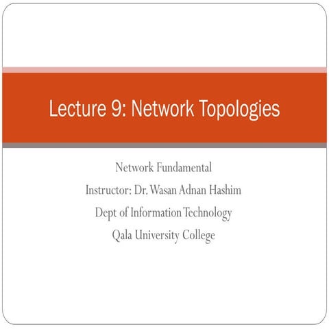 lecture of Network #9-10 third year forst semester