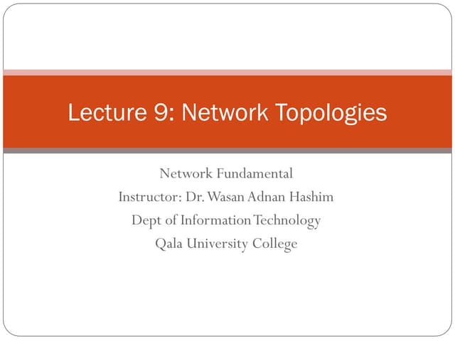 lecture of Network #9-10 third year forst semester