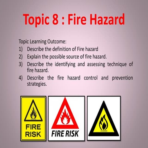 Why Is Fire Considered A Common Management Practice Lecture 9 -_fire_hazard | PPT